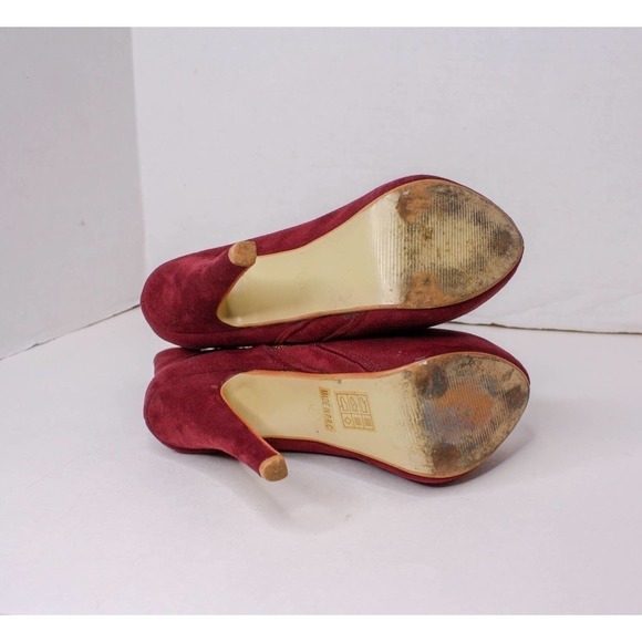 Fersini Boots High Heel Platform Mauve Purple Red Size 37 US 6 1/2 - Picture 5 of 5